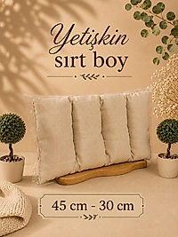 Yetişkin Sırt Boy Yıkanmamış Yün Yastık