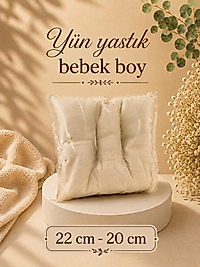 Yıkanmamış Bebek Boy Yün Yastık