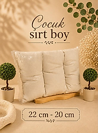 Çocuk Sırt Boy Yıkanmamış Yün Yastık