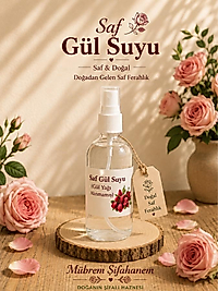 50 ml Saf Gül Suyu ( Gül yağı alınmış )