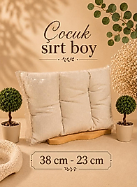Çocuk Sırt Boy Yıkanmamış Yün Yastık